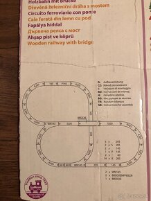 Drevena zeleznicna draha s lokomotivou - 5