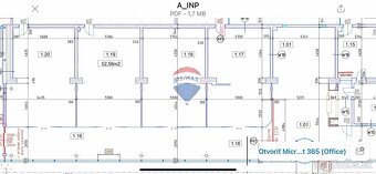 Prenájom obchodného priestoru 52,40 m2, v budove Aston Build - 5