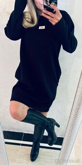 Damske voľne talianske šaty black - 5