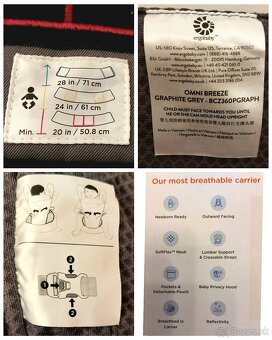Ergonomický nosič pre bábätká a deti NOVÝ - 5