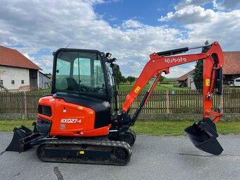 Minibagr Kubota KX027-4 / 3 režimy průtoku,3x lžíce - 5