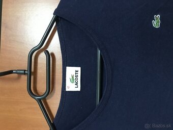 LACOSTE originál kráľovská Modra/damske tricko S/M - 5