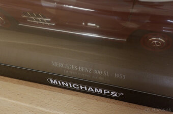 Mercedes 300SL Dark Red Minichamps 1:18 - 5