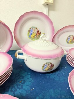 Raritna luxusna obedova suprava Czechoslovakia tri gracie - 5