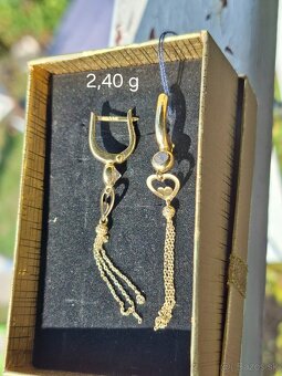 Zlate nausnice retiazkove - 5