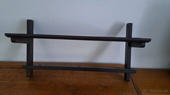 Polička drevo, mini regál - 5