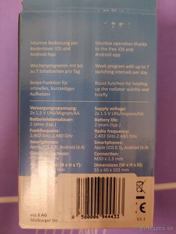 Radiátorová hlavica smart bluetooth - 5