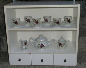 Perleťová porcelánová súprava a iné....... - 5