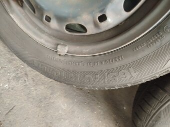 Predám sadu kolies 5x100 R14 165/70 R14 4.9mm - 5