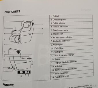 Masážne výhrevné kreslo inSPORTline Scaleta II - 5
