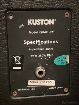 4x12 Kustom Quad JR 8 ohm - 5