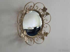 Zrkadlo vypukle v kovovom ráme vintage style roztomile zrkad - 5