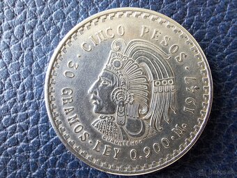 Strieborné mince Morgan dollar a Mexiko - 5