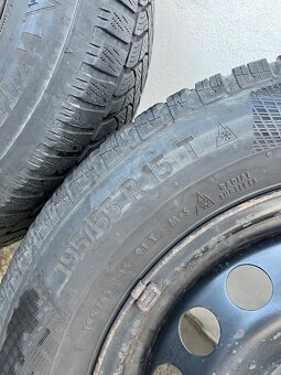 Zimné CONTINENTAL 195/65 R15 + disky VW / Škoda - 5