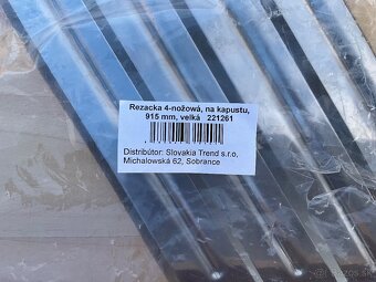 4-Nožová rezačka na kapustu a ovocie 915 mm. - 5