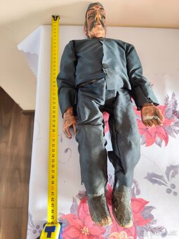 Stará drevená figúrka bábka - 5