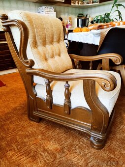 Staré rustikálne kreslo - 5