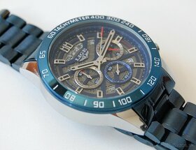 LIGE 8944 Blue Chronograph - pánske štýlové hodinky - 5