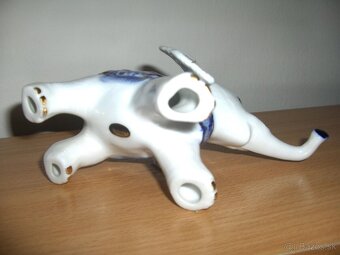 Sloník z čínskeho porcelánu 15x8 cm - bez vád - 5