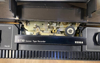 Tesla kotúčový magnetofón B730 kompletný imitácia dreva - 5