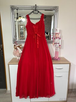 Červené šaty L/40 - 5