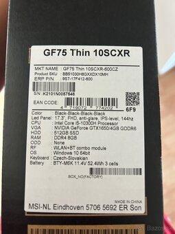 MSI GF75 Thin 10SCXR - 5