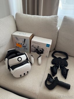 Meta Quest 3 512 GB + BOBOVR S3 PRO Head Strap + doplnky - 5