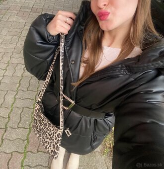 Pánska bunda ZARA z eko kože – čierna M (vhodná aj pre ženy) - 5