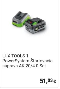 Aku naradie- sada LUX TOOLS - 5