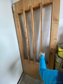 Ľavé dvere drevené falcovane (bez skla) nepoužité 80x197cm - 5