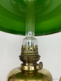Secesná petrolejová lampa Draky - 5