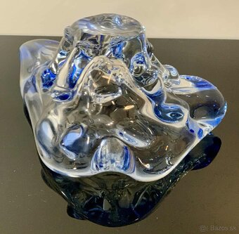 Krásna miska / popolník / z hutného skla návrh Karel Zemek - 5