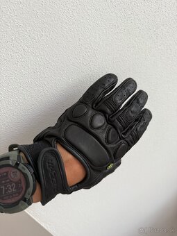 Kožené rukavice na motorku W-tec - 5