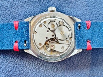 Československé mechanické vintage retro hodinky PRIM Modré z - 5