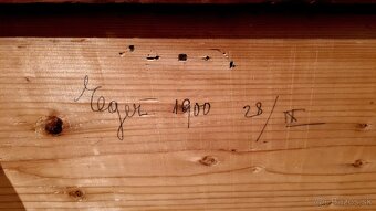 125 ročná Starožitná maľovaná truhlica - 5