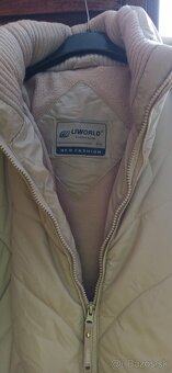 Damska dlha bezova bunda XXL - 5