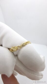 Zlatá pánska kubánska  retiazka plná - 5