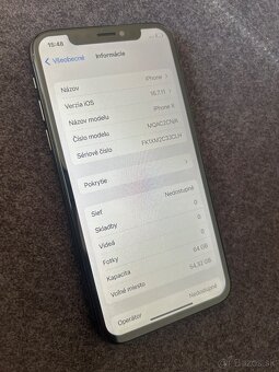 iPhone X 64GB - 100% batéria - 5