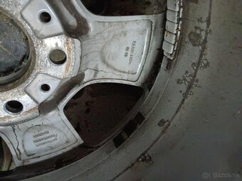 ❄️4ks alu disky orig. BMW 5x120 R17 pneu 245/45 r17 - 5