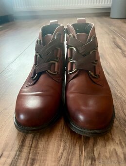Hnedé členkové topánky, 38 - 5