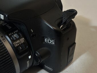 Dig. zrkadlovka Canon Eos 500D + objektív a príslušenstvo - 5