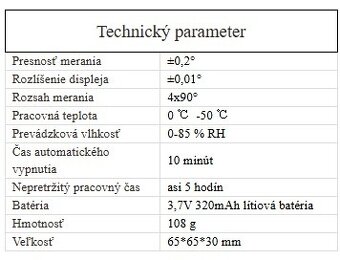 Laserový sklonomer R&D PT181 - 5