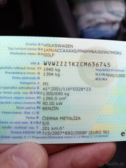 Predám Volkswage Golf 6 1.4 Tsi 2012 - 5