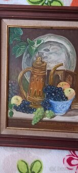 Por váza obraz olej. - 5