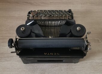 Vzácny starožitný písací stroj Senta 3 Bank z roku 1914 - 5