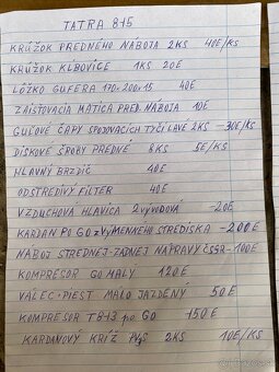 Predám náhradne diely Tatra 148 a 815 - 5