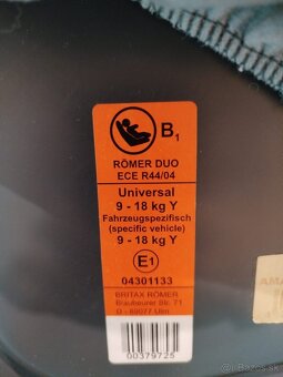 Autosedačka Britax romer - 5