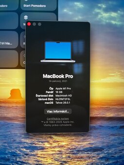 Apple MacBook Pro 14” M1 Pro 10-jadier – 1 TB SSD, TOP výkon - 5