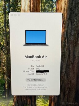 Predám výkonný Apple MacBook Air (M1, 2020) - Space Grey - 5