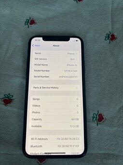 Predám Iphone XS 64GB 73% zdravie batérie - 5